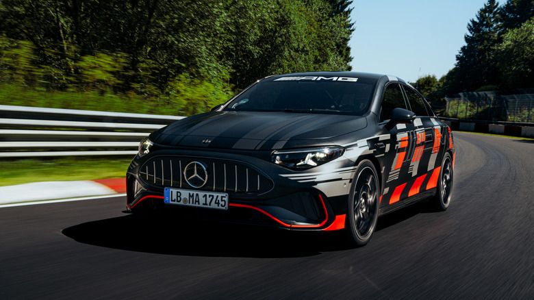 Mercedes-AMG CLA45 EV проехал Нюрбургринг на 3 секунды быстрее, чем Hyundai Ioniq 6 N